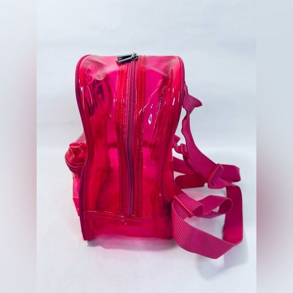FILA Neon Pink Clear Jelly Mini Backpack - Picture 6 of 11